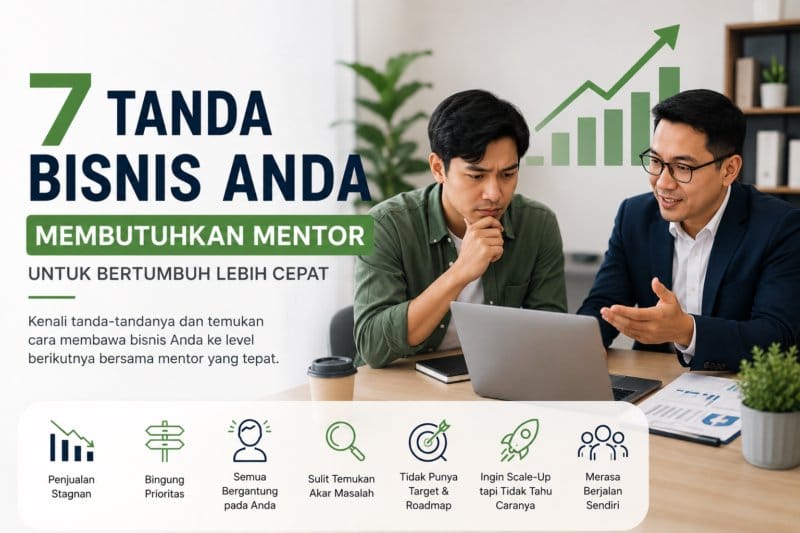 7 Tanda Bisnis Anda Membutuhkan Mentor untuk Bertumbuh Lebih Cepat